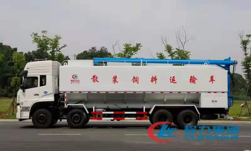 mg不朽情缘官网东风天龙饲料车侧面图