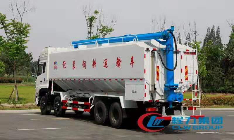 mg不朽情缘官网东风天龙前四后八饲料车侧面图