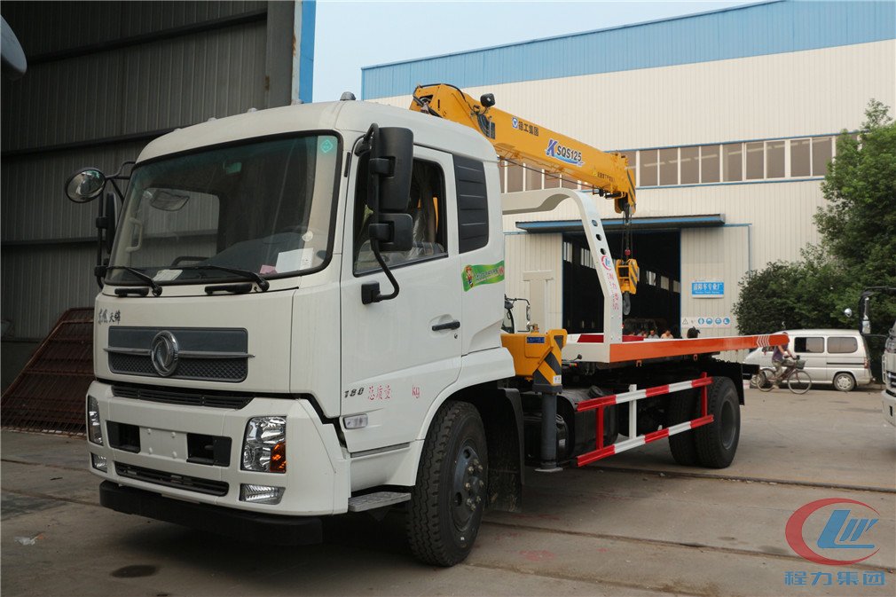 mg不朽情缘官网东风天锦平板带吊清障车高清图