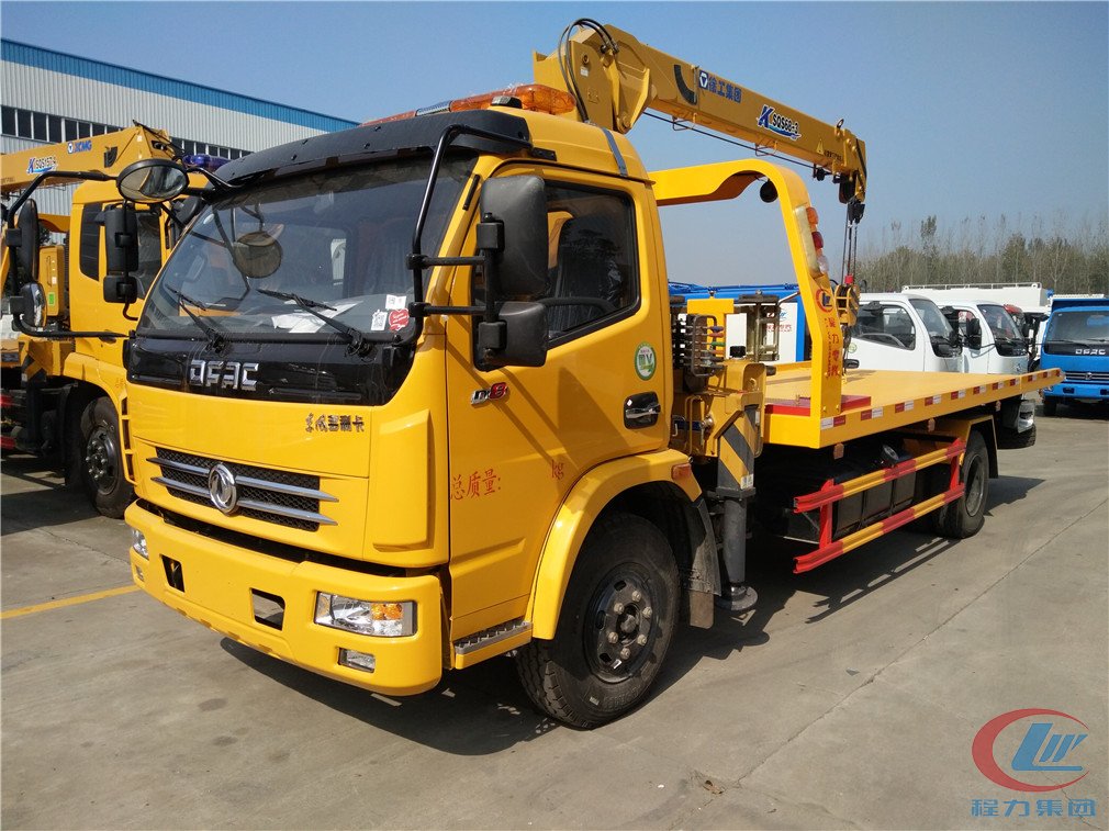 mg不朽情缘官网东风凯普特平板带吊清障车侧面图