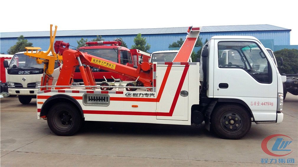 湖北mg不朽情缘官网五十铃一拖一清障车侧面图