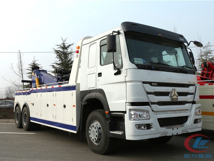 mg不朽情缘官网集团重汽后八轮一拖一清障车高清图