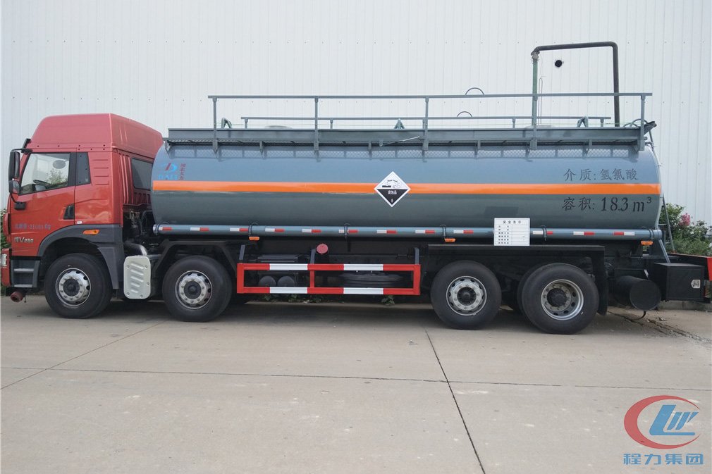 mg不朽情缘官网集团解放悍V腐蚀性物品罐式运输车侧面图