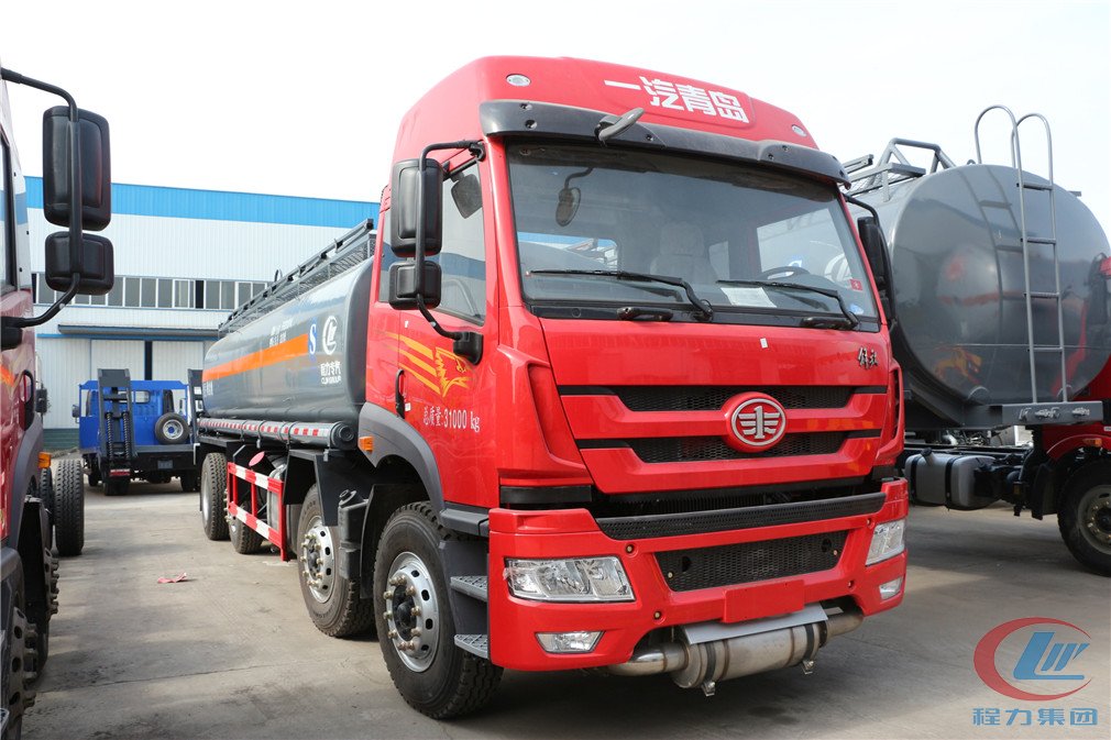 mg不朽情缘官网集团解放悍V腐蚀性物品罐式运输车侧面图