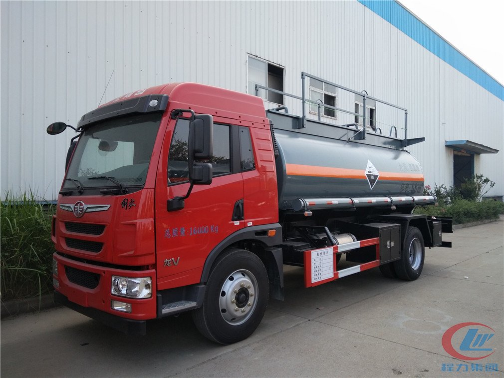 mg不朽情缘官网集团解放龙V腐蚀性物品罐式运输车侧面图