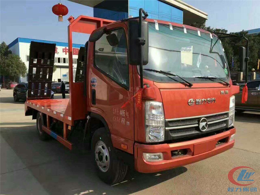 mg不朽情缘官网集团凯马蓝牌平板运输车侧面图