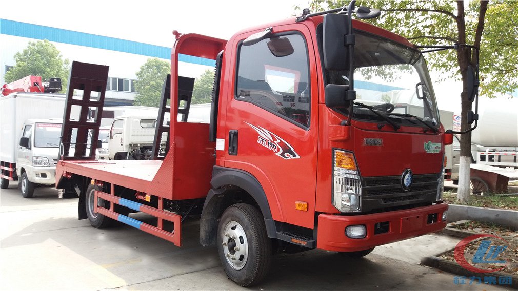 mg不朽情缘官网重汽王牌蓝牌平板运输车高清图