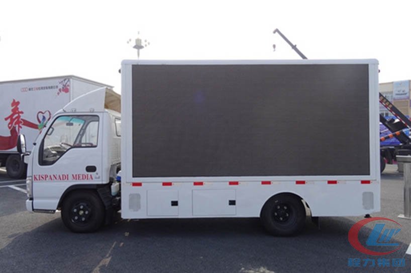 湖北mg不朽情缘官网五十铃led广告宣传车侧面图