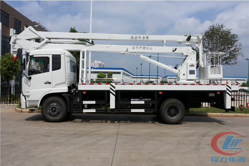 湖北mg不朽情缘官网东风天锦20米高空作业车侧面图