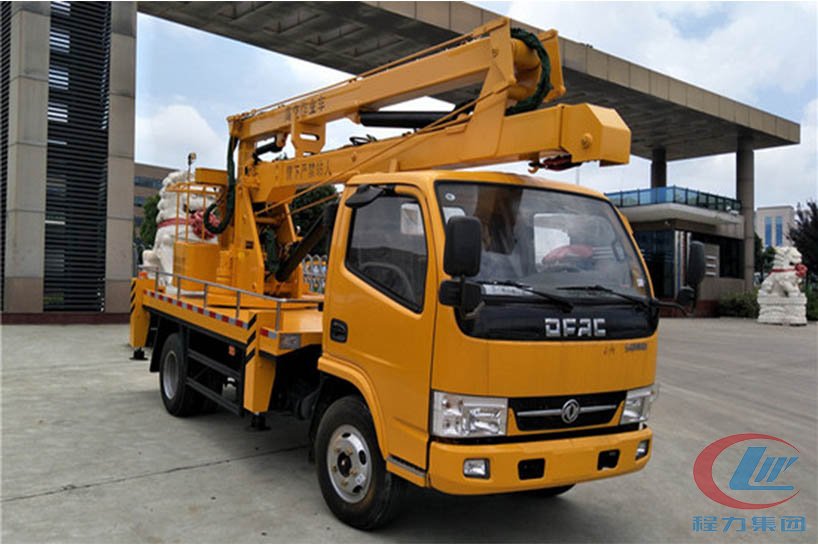 mg不朽情缘官网东风12米蓝牌高空作业车侧面图