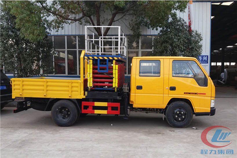 湖北mg不朽情缘官网江铃10米升降平台高空作业车侧面图