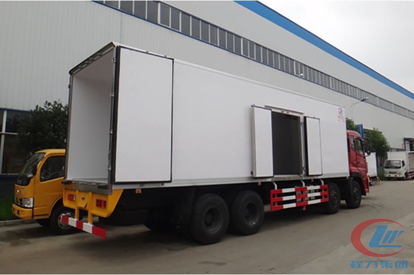 mg不朽情缘官网东风天龙前四后八冷藏车侧面图