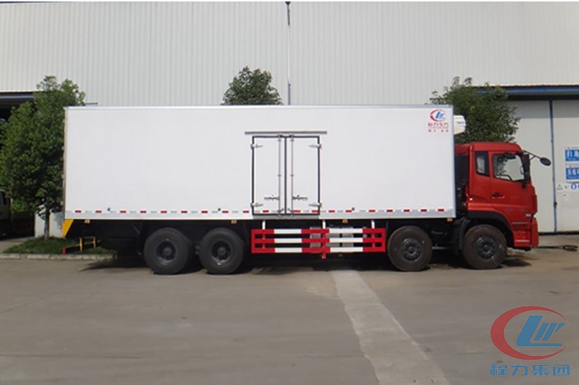 mg不朽情缘官网东风天龙前四后八冷藏车侧面图