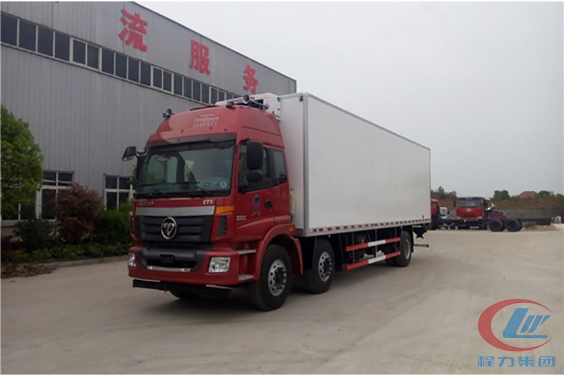湖北mg不朽情缘官网福田欧曼小三轴冷藏车高清图
