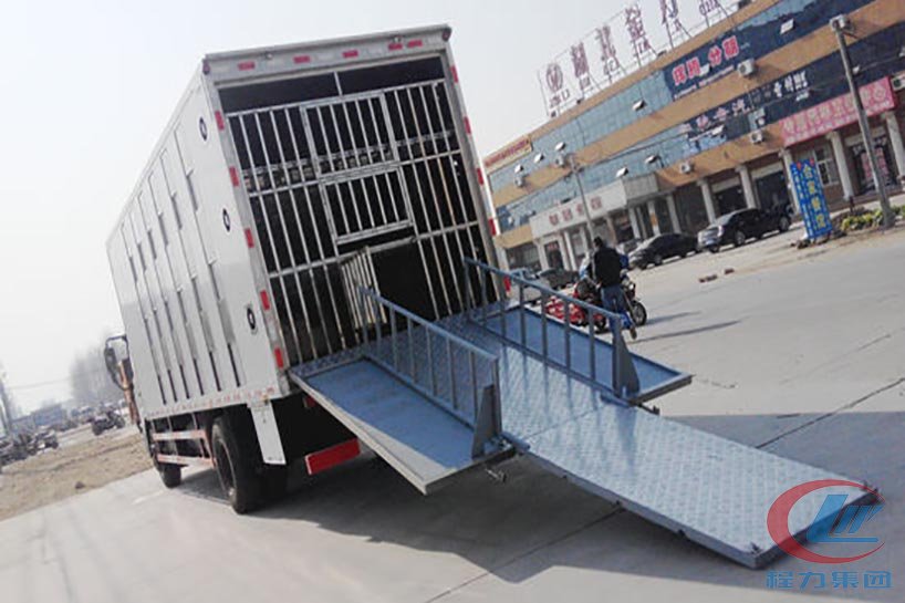 湖北mg不朽情缘官网天锦恒温型畜禽运输车侧面图